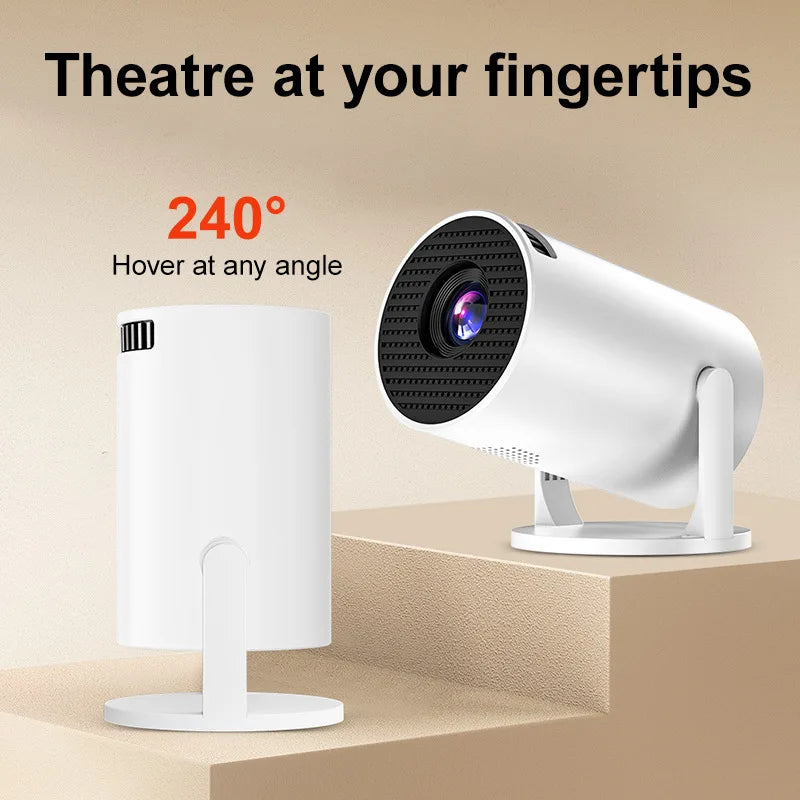 Portable HY300 Mini Projector Y200 - 1080P High Definition Home Cinema Projector with Wired and Wireless Mirroring, Ideal for Christmas Gifts